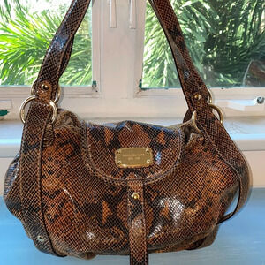 Michael Kors Animal Print Leather‎ shoulder bag